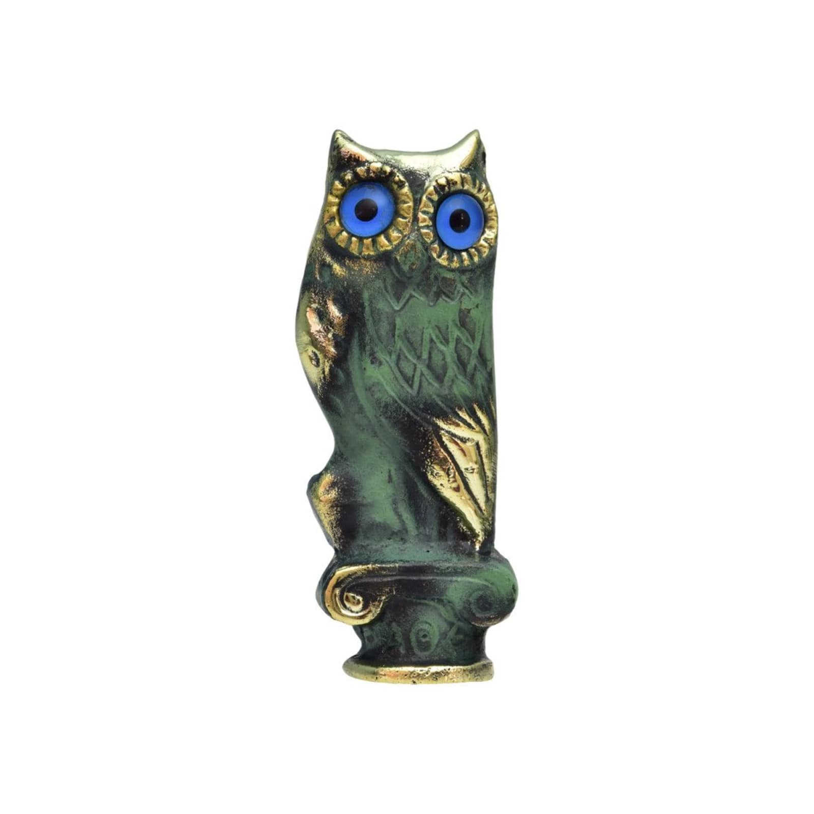 Solid Owl Statue with Base A