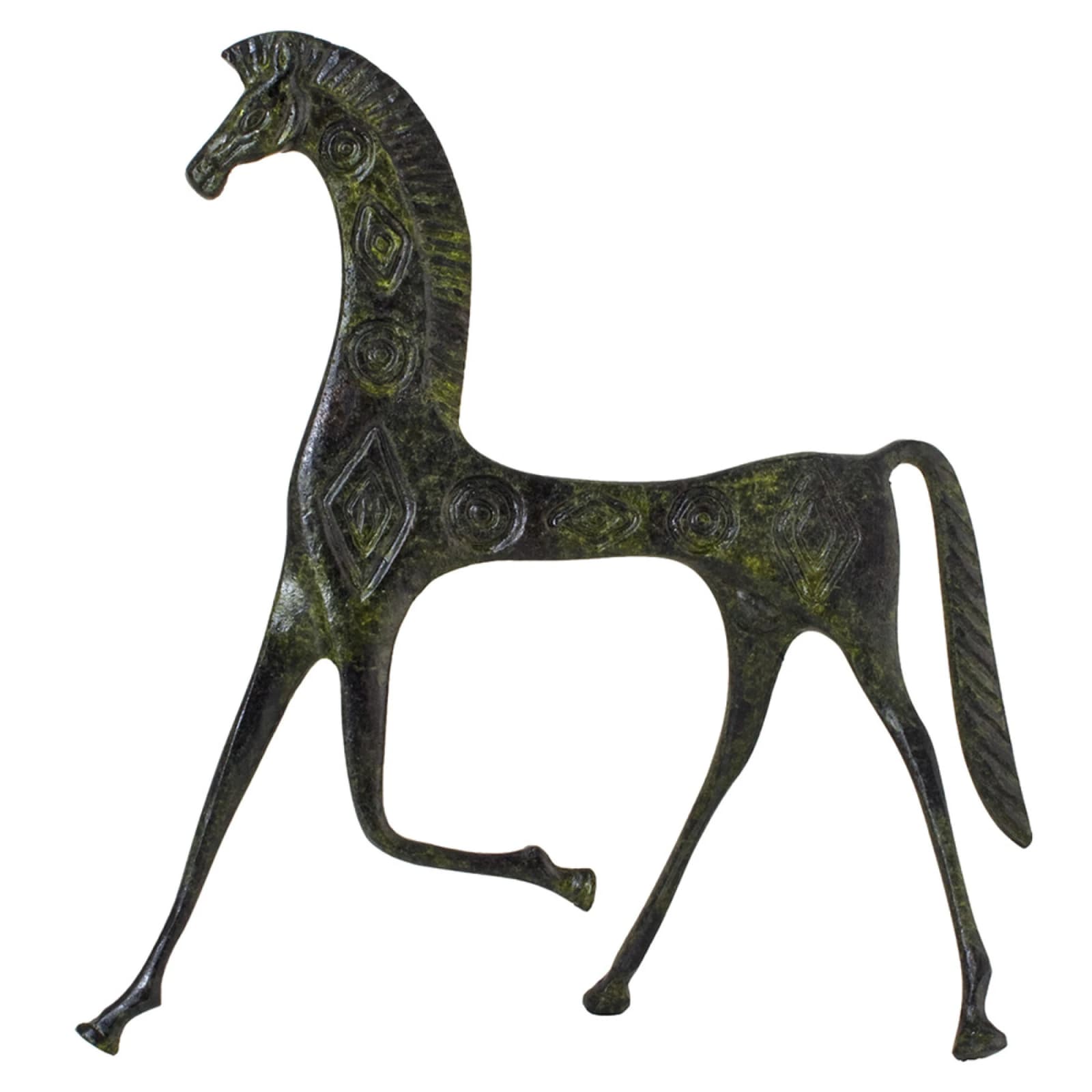 ArtGreka Geometric Horse of Mycenae Bronze Sculpture — product image 1 of 3