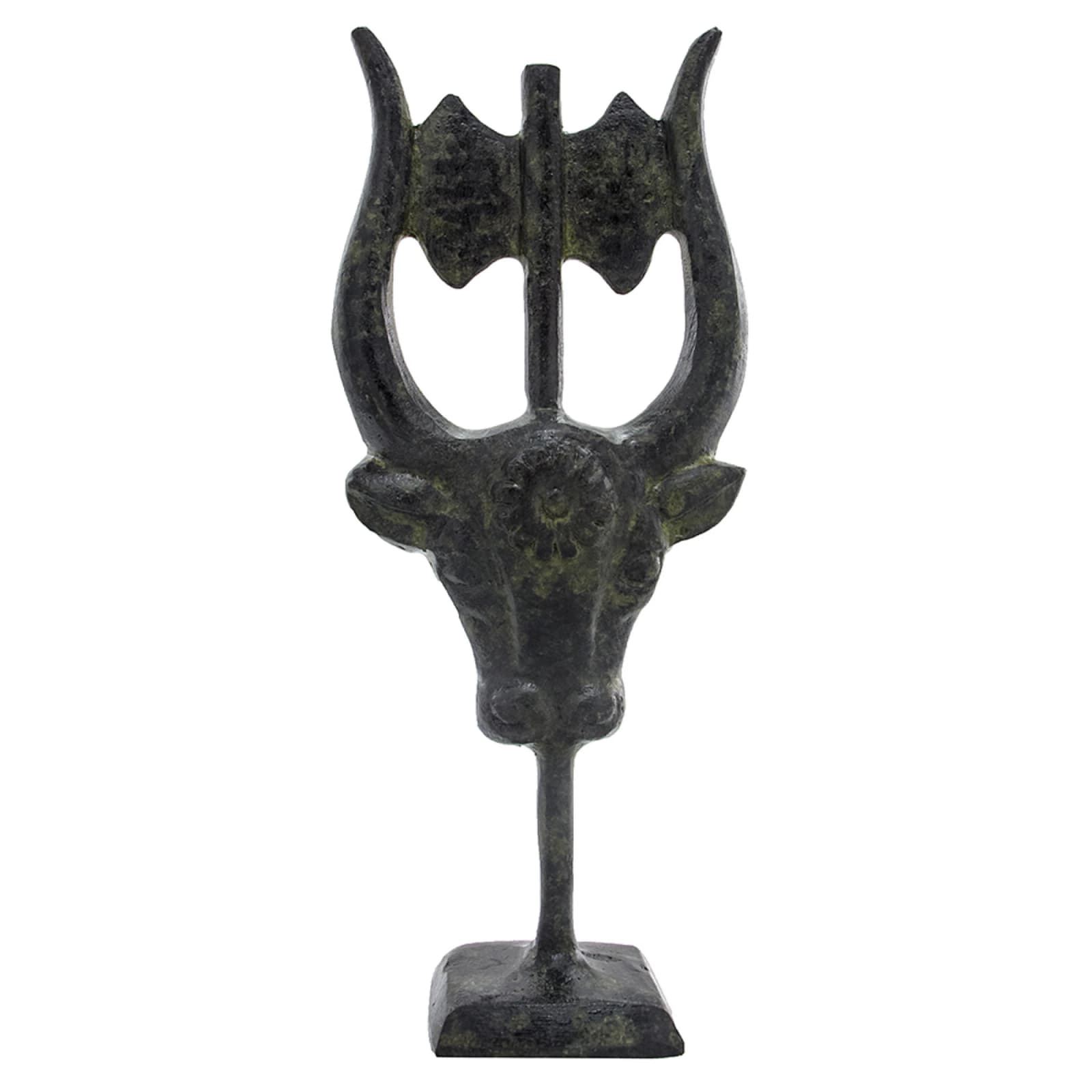 ArtGreka Minoan Bull Head with Double Axe Sculpture — product image 1 of 2