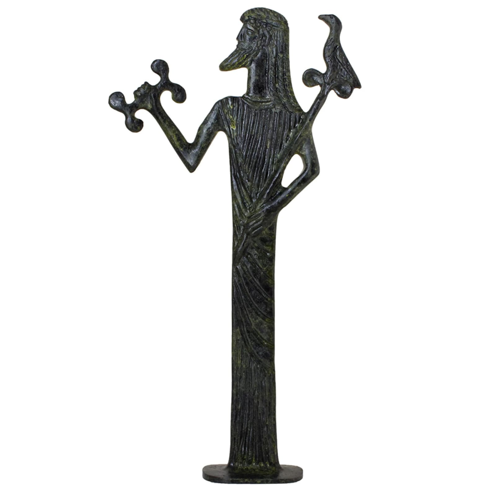 ArtGreka Zeus with Eagle Sceptre Flat Sculpture — product image 1 of 3