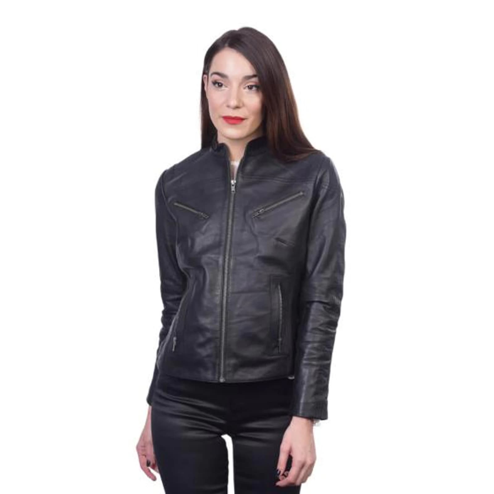 Women's Leather Jacket TLW0012