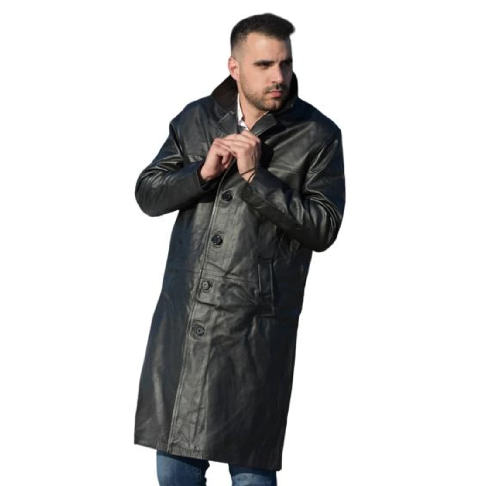 Men's Leather Coat TLM0048