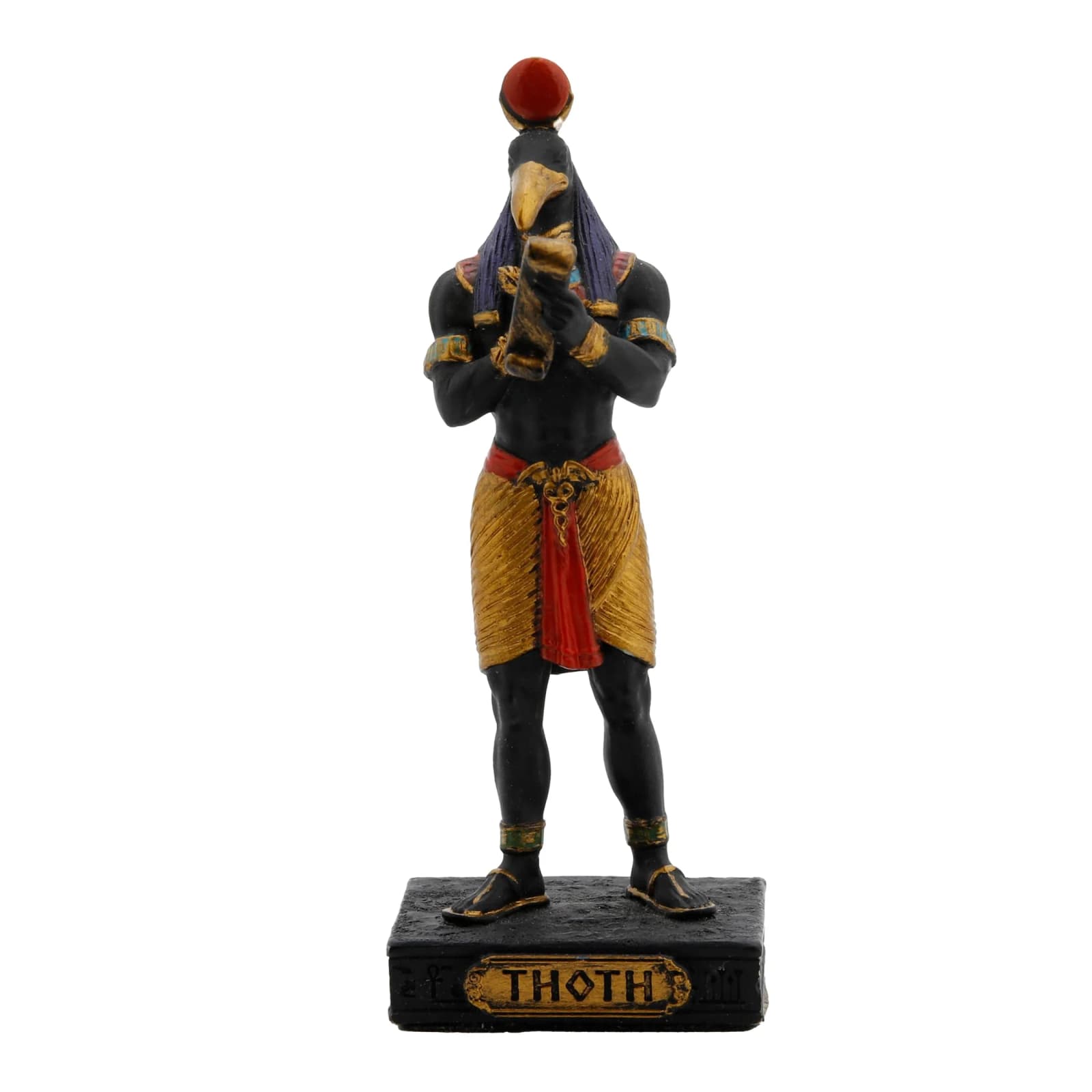Thoth Egyptian God Resin Statue with Gold Accents β 8.5 cm β Statues & figurines from ArtStatues