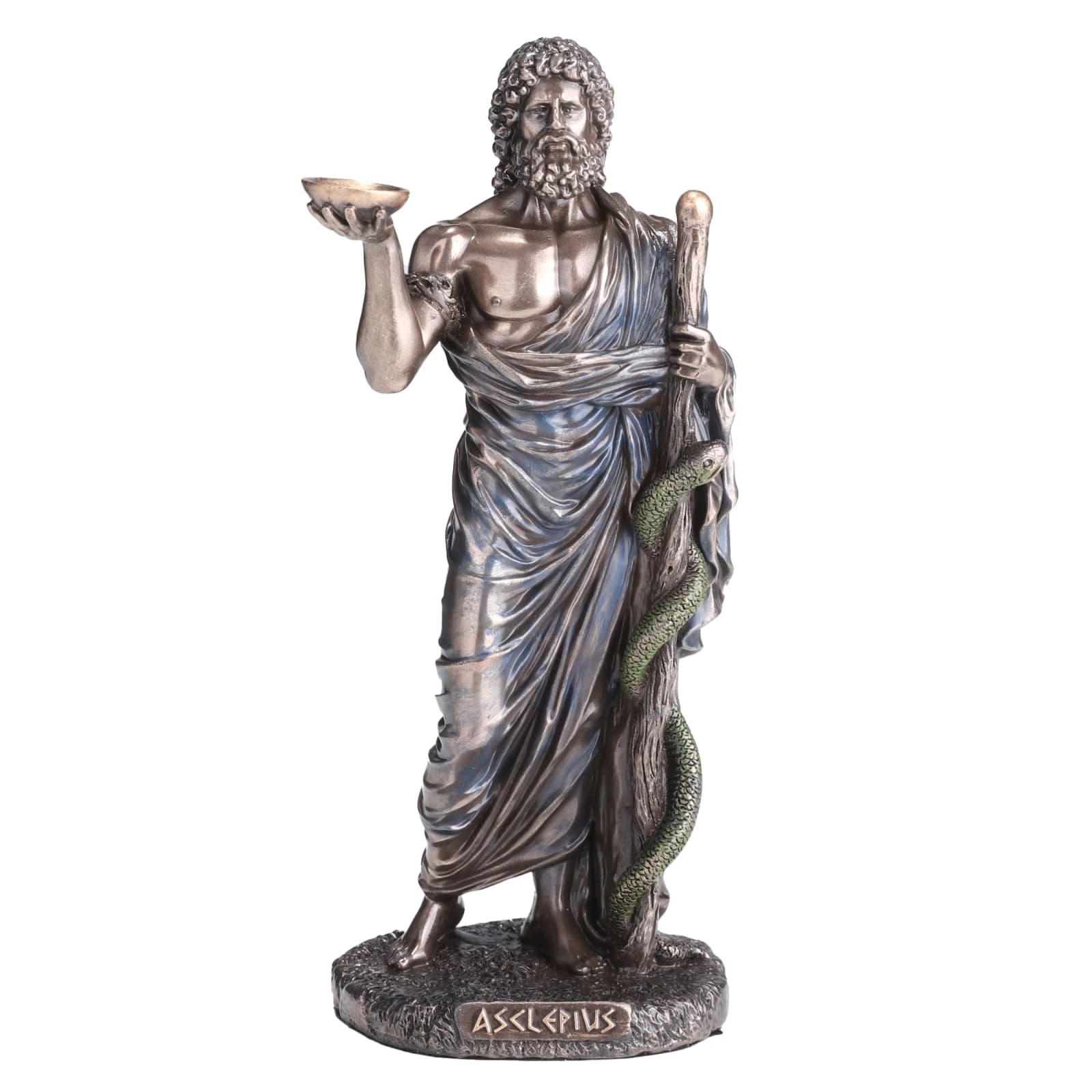 Asclepius Greek God Of Medicine 16cm Veronese Statue β Statues & figurines from ArtStatues