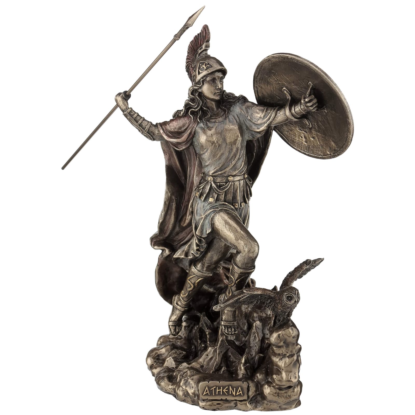 Athena Warrior Bronze Statue β 27 cm Greek Goddess Figurine β Statues & figurines from ArtStatues