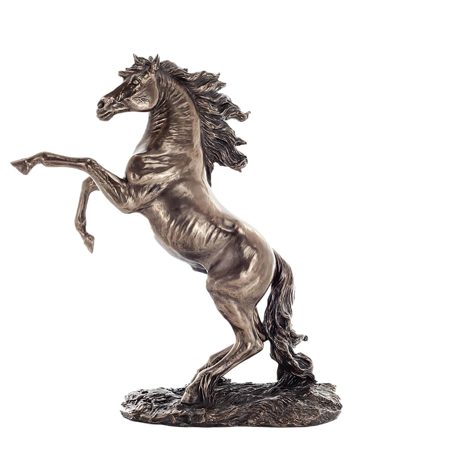 Majestic Rearing Horse 28x31cm Veronese Cold-Cast Bronze Statue β Equestrian Elegance β Statues & figurines from ArtStatues