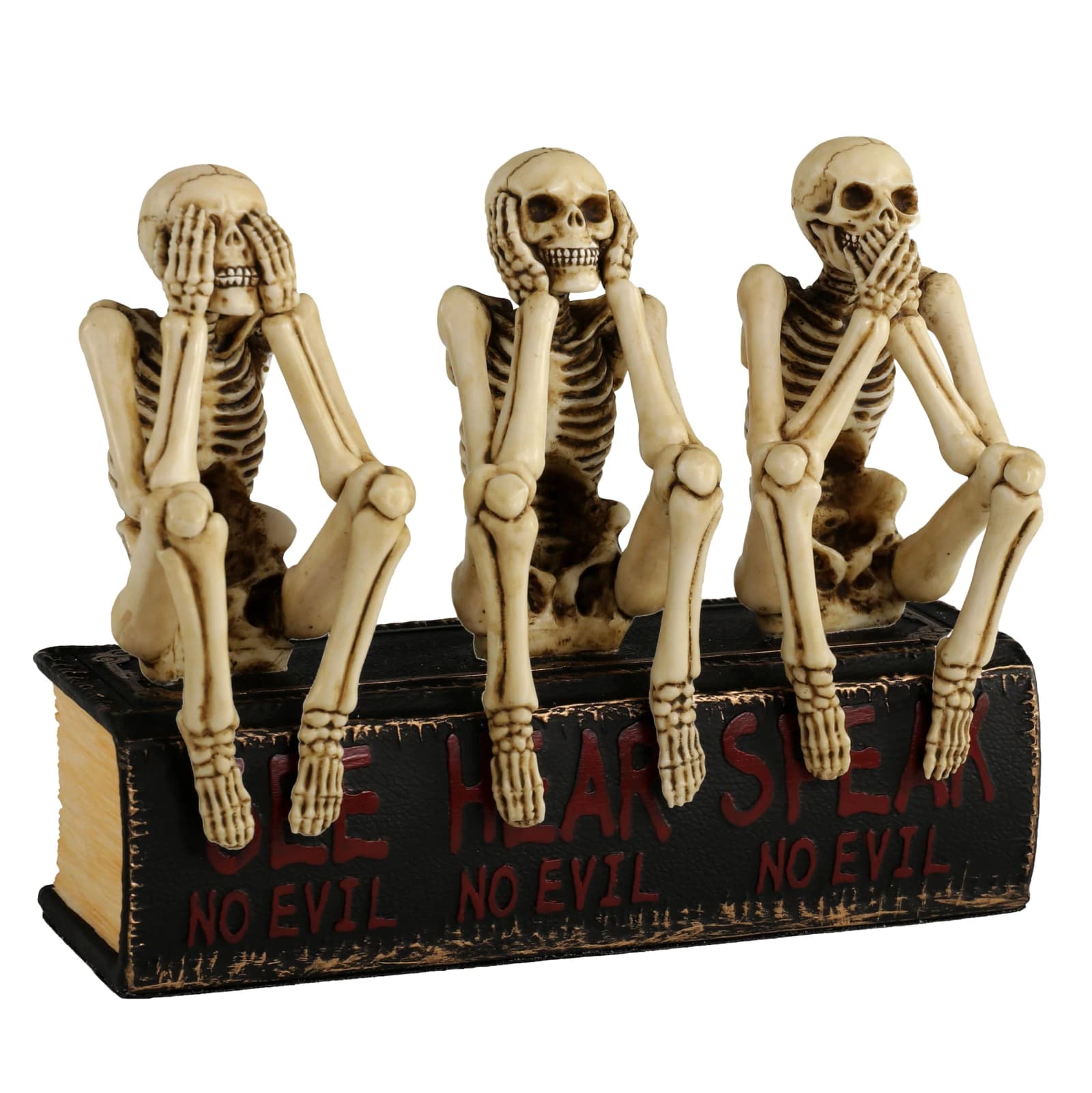 Three Wise Skeletons Sitting On Book 15cm Veronese Statue β Statues & figurines from ArtStatues