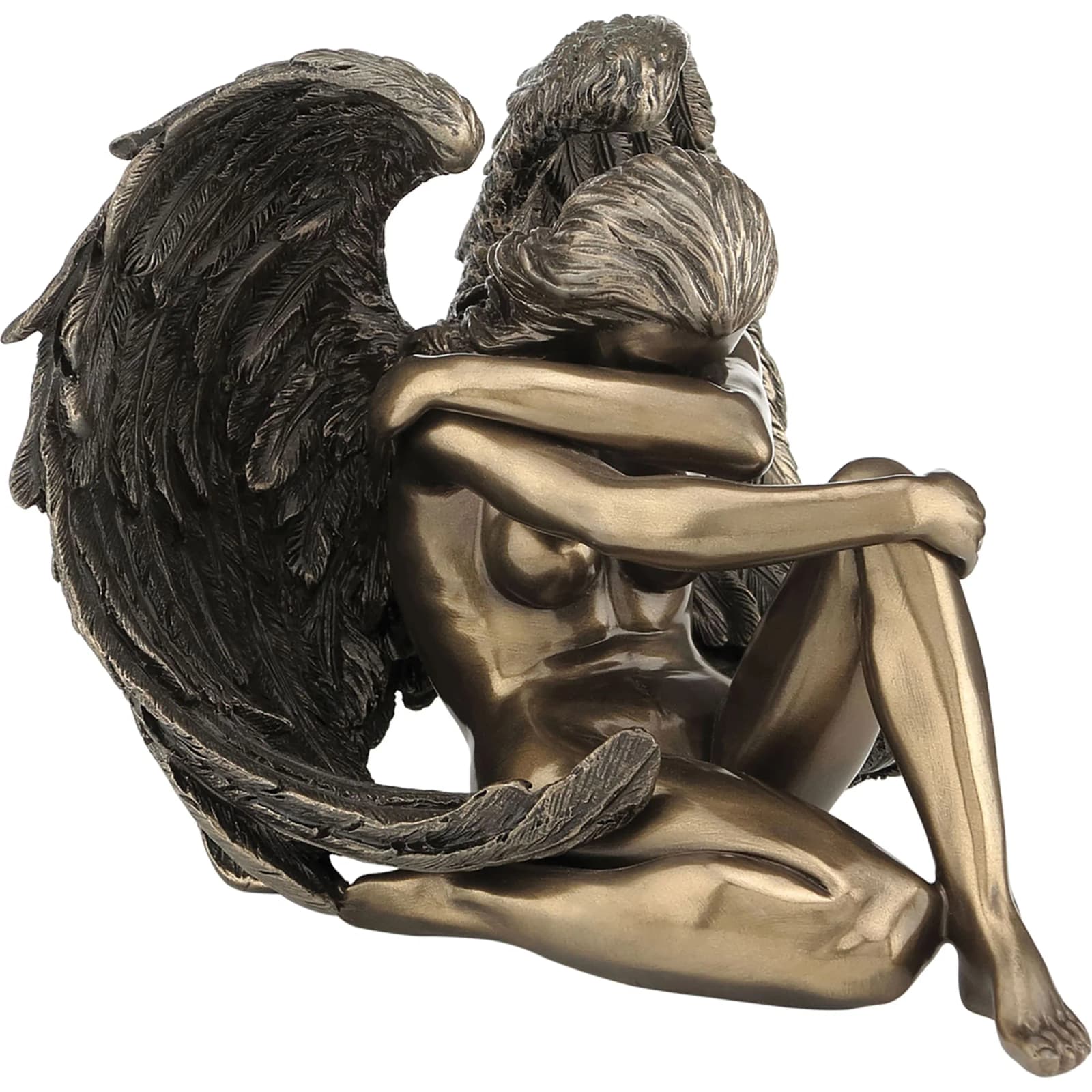 Fallen Angel 16,5x14cm Veronese Cold-Cast Bronze Statue β Symbol of Beauty and Despair β Statues & figurines from ArtStatues