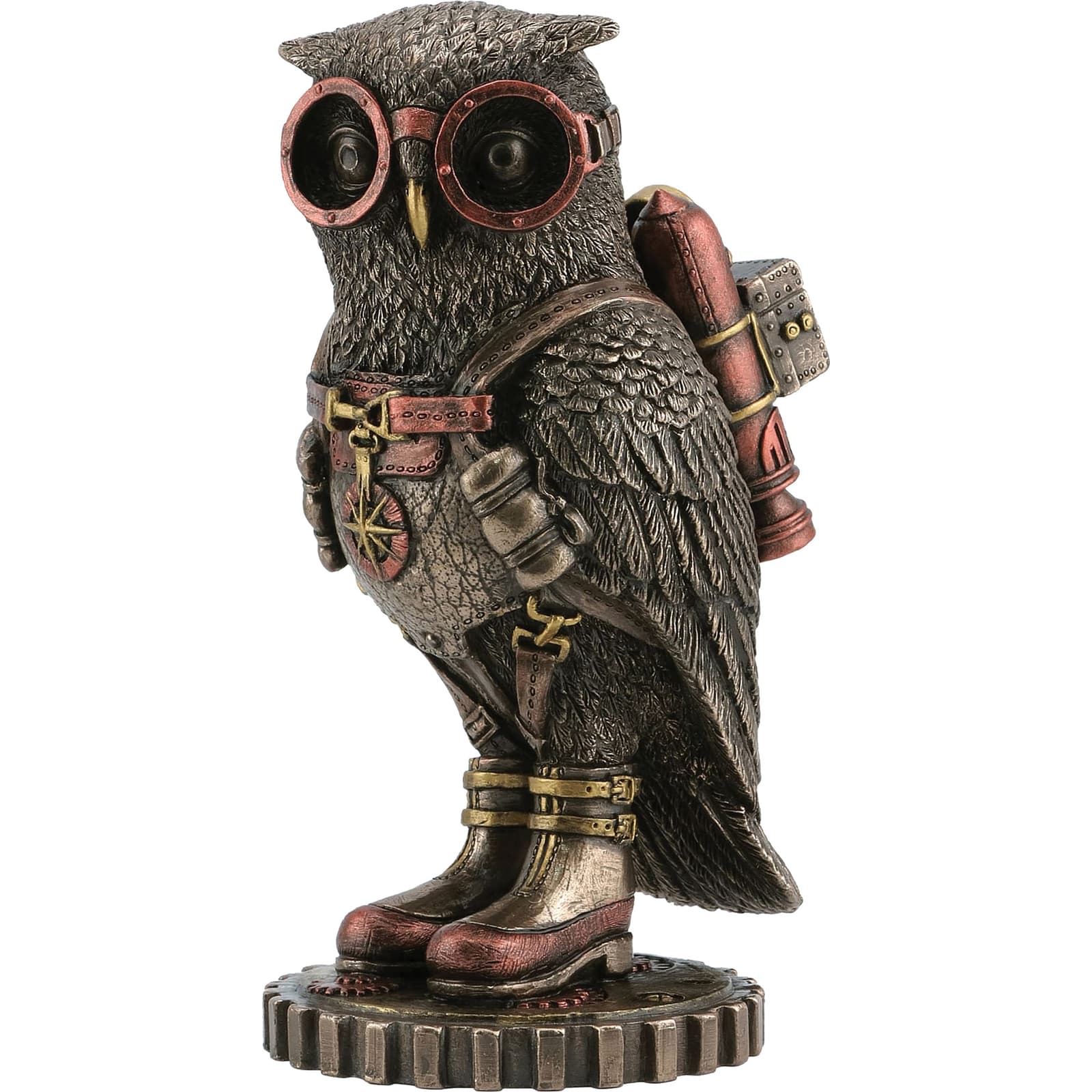 Steampunk Owl Statue β 9.5 cm Mechanical Bronze Figurine β Statues & figurines from ArtStatues