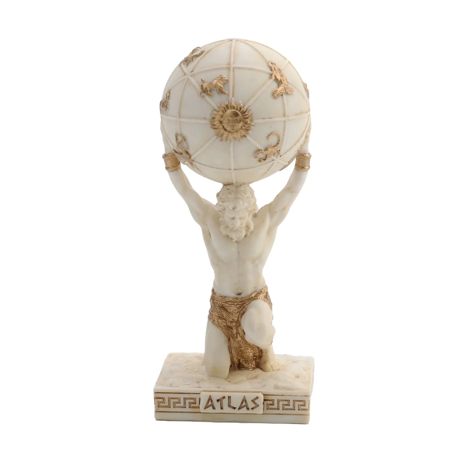 Atlas Greek Titan Bearer Of The Sky 9.5cm Veronese White Statue β Statues & figurines from ArtStatues