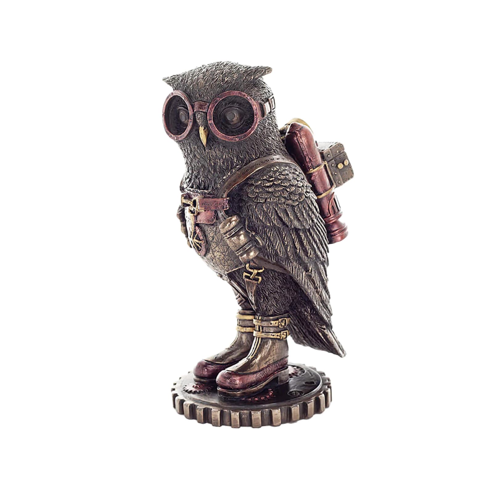 Steampunk Owl Bronze Statue β 16 cm Mechanical Fantasy Figurine β Statues & figurines from ArtStatues