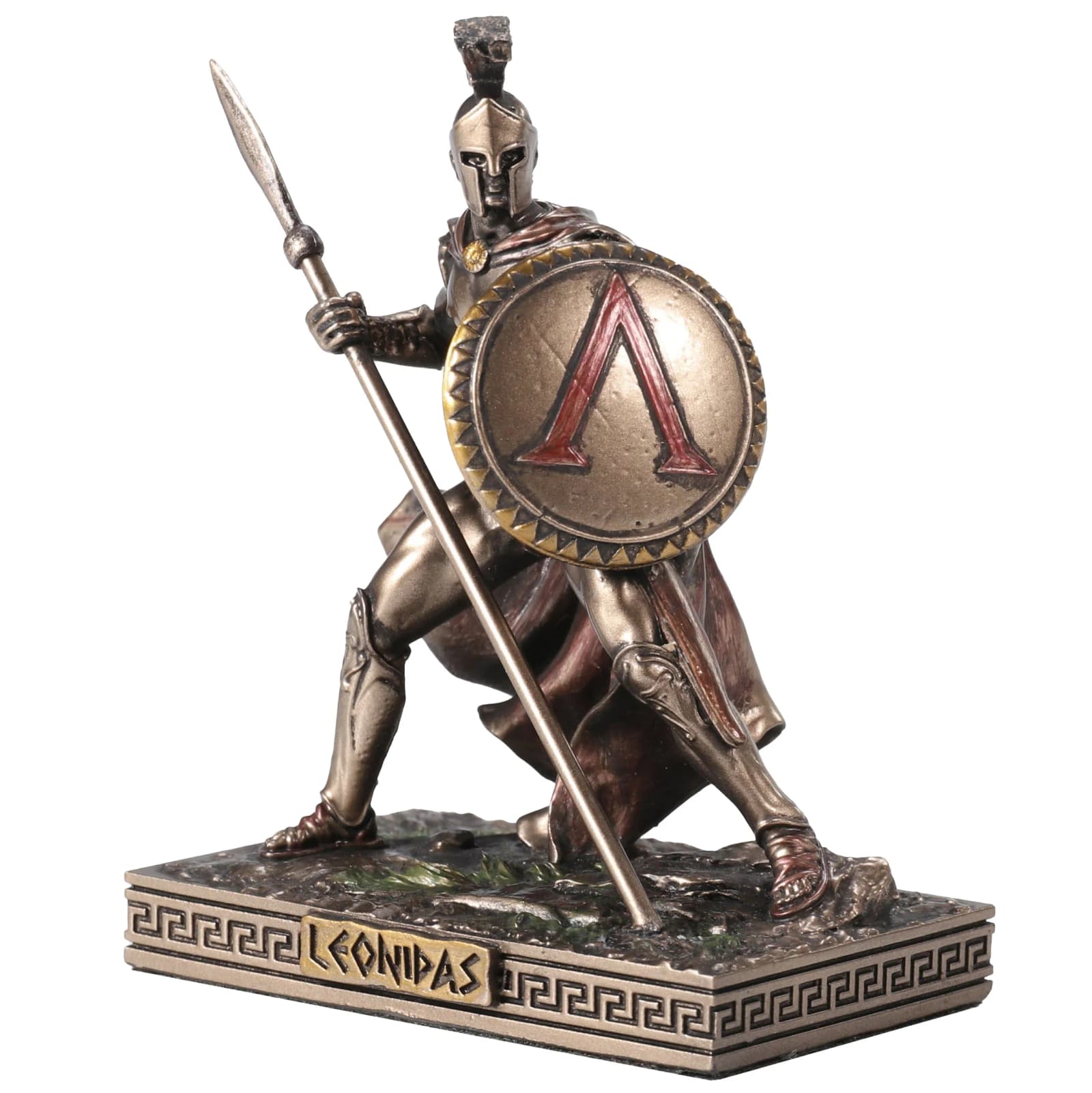 Spartan King Leonidas With Spear And Shield 7.7cm Veronese Statue β Statues & figurines from ArtStatues