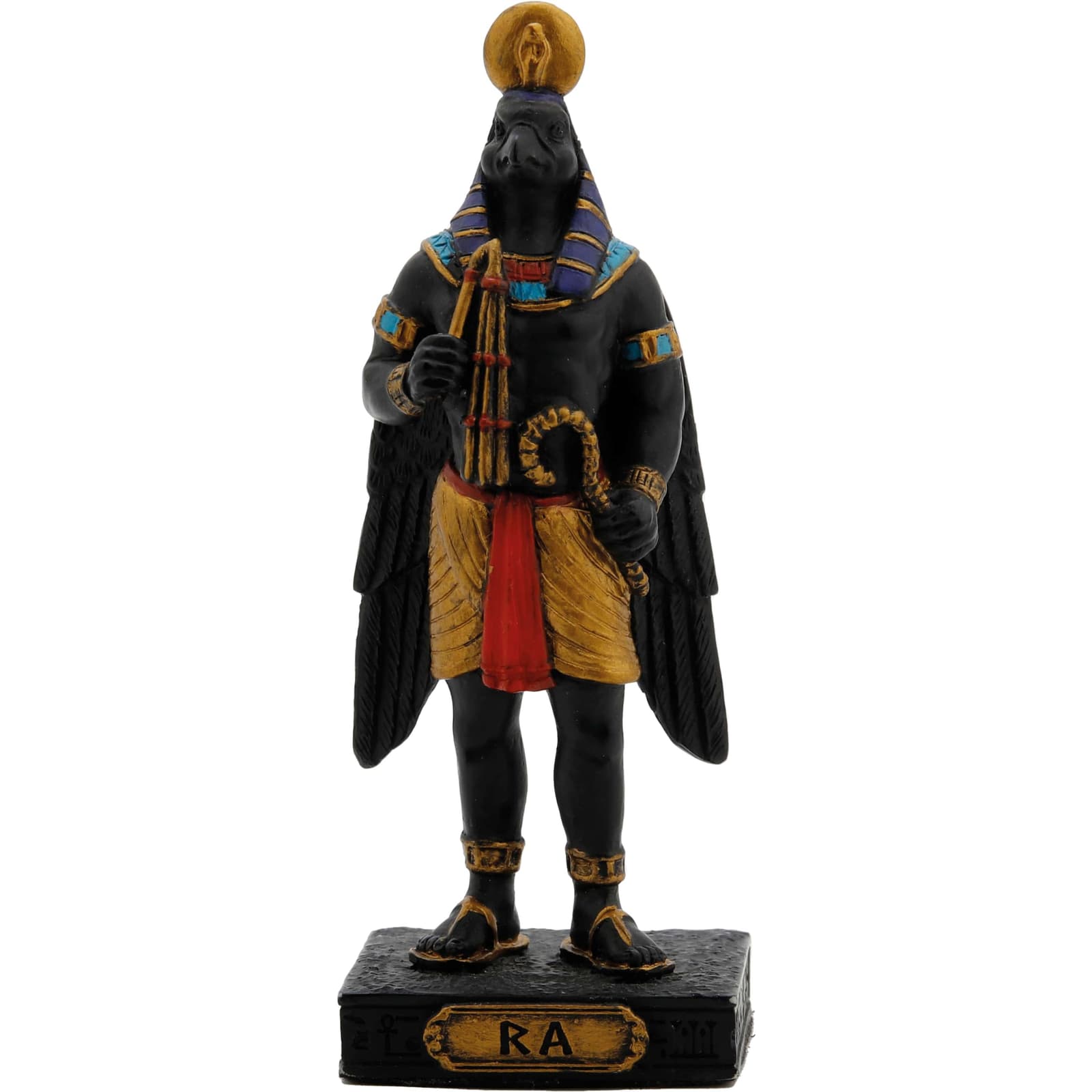 Ra Ancient Egyptian God 9cm Black Veronese Statue ( β Statues & figurines from ArtStatues