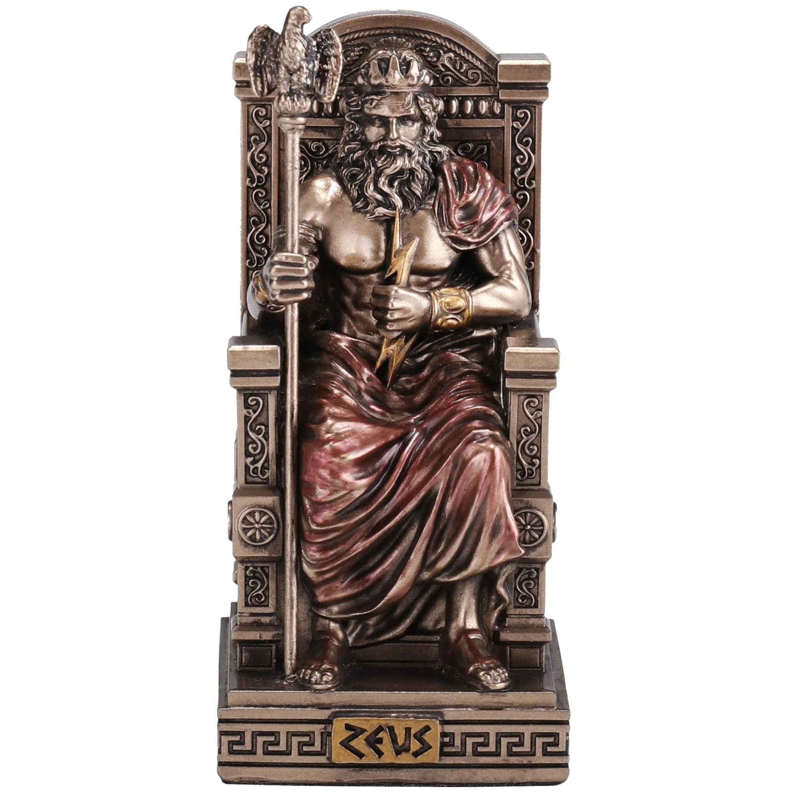 Zeus Sitting On Throne 8.5cm Veronese Statue — Statues & figurines from ArtStatues