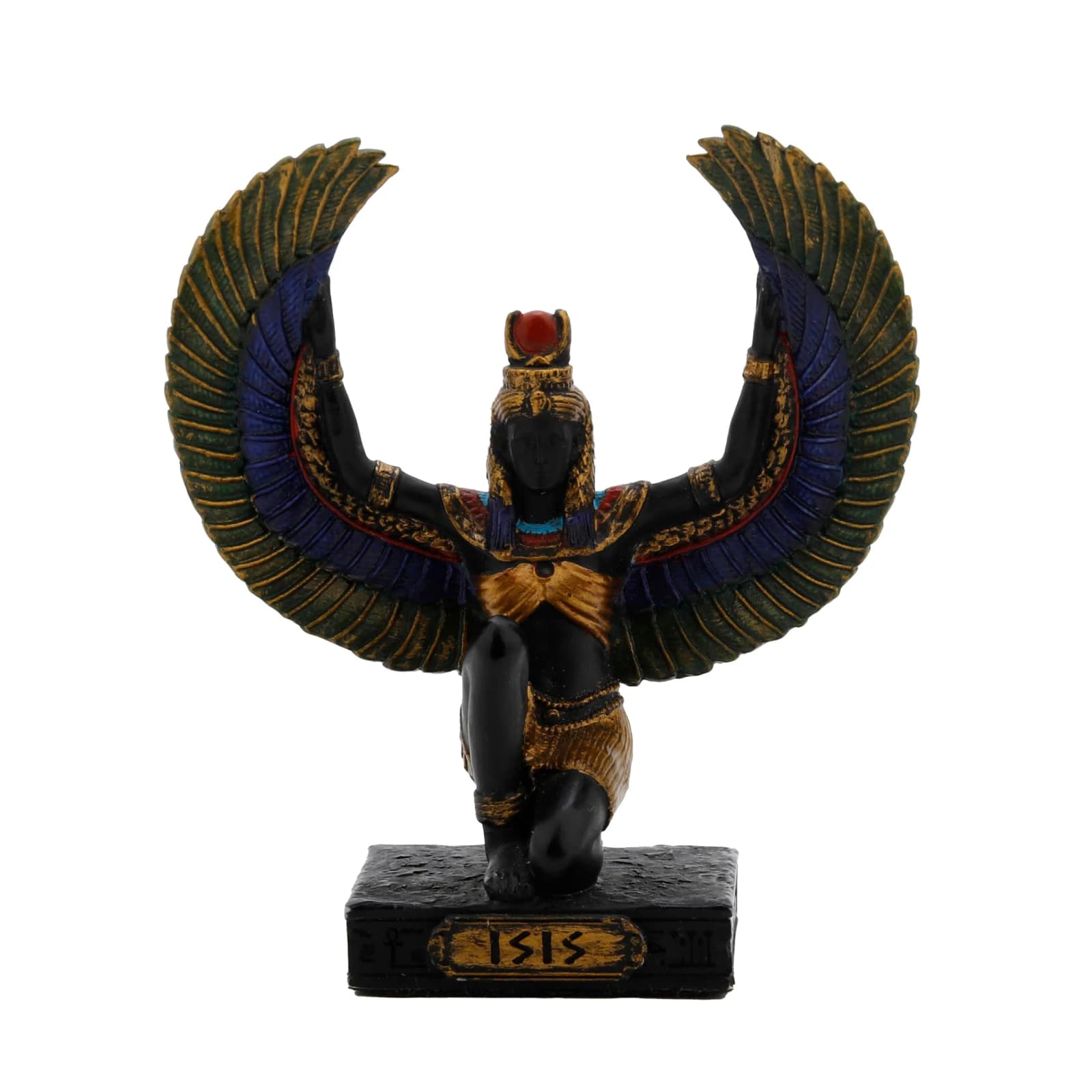 Isis Egyptian Goddess Resin Statue with Gold Accents β 8.5 cm β Statues & figurines from ArtStatues