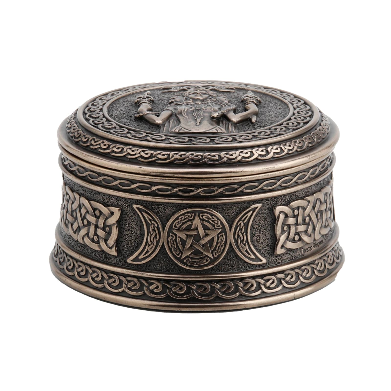 Hecate Goddess Of Chthonic Round Trinket Box 9.5cm Veronese Statue β Statues & figurines from ArtStatues