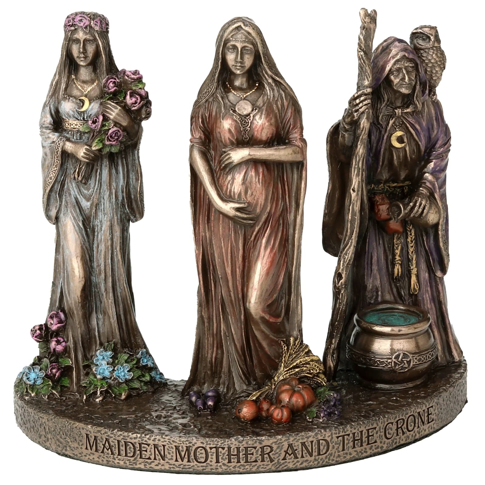 Triple Goddess Maiden Mother And Crone 12cm Veronese Statue β Statues & figurines from ArtStatues