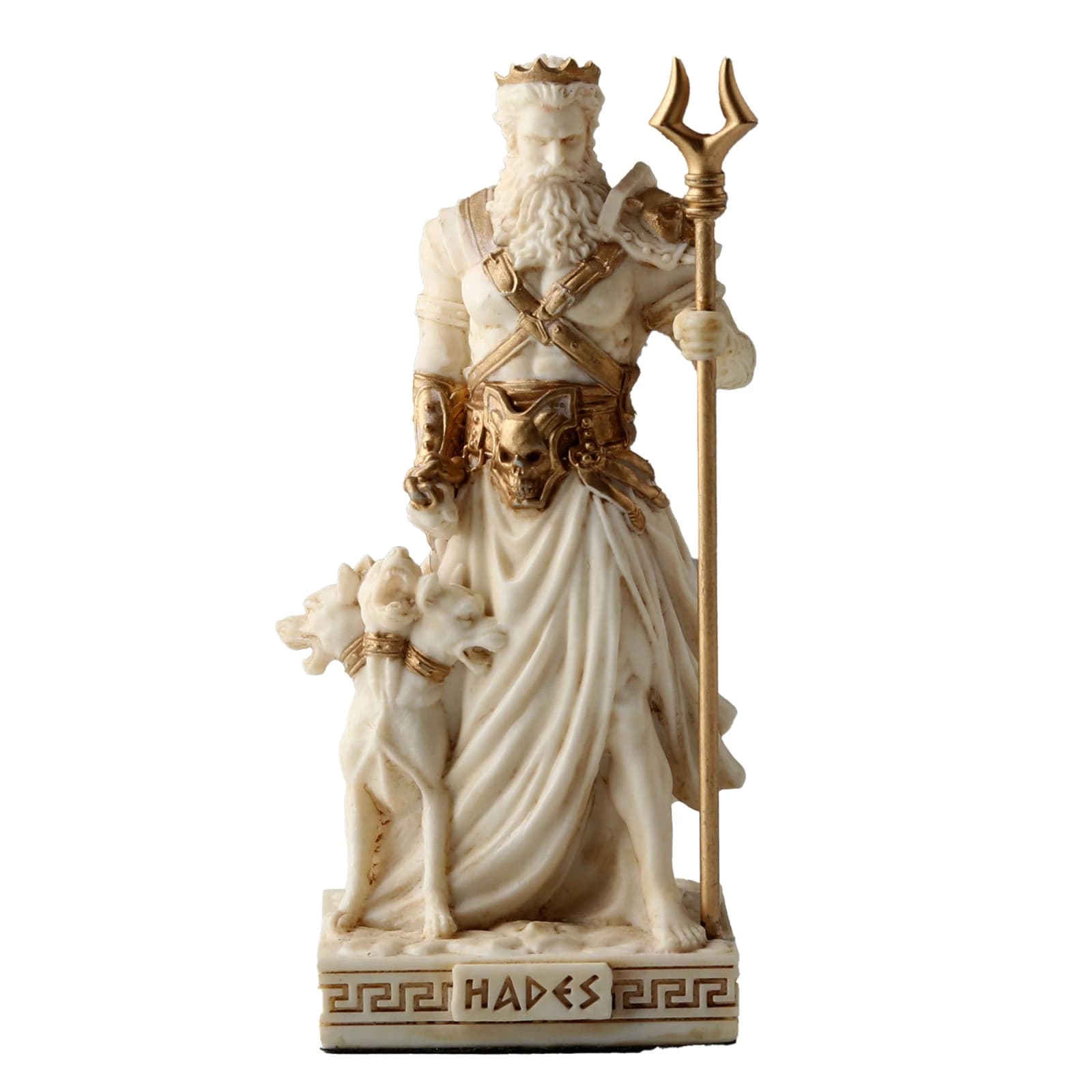 Hades Greek God Of Underworld 9.2cm Veronese White Statue β Statues & figurines from ArtStatues