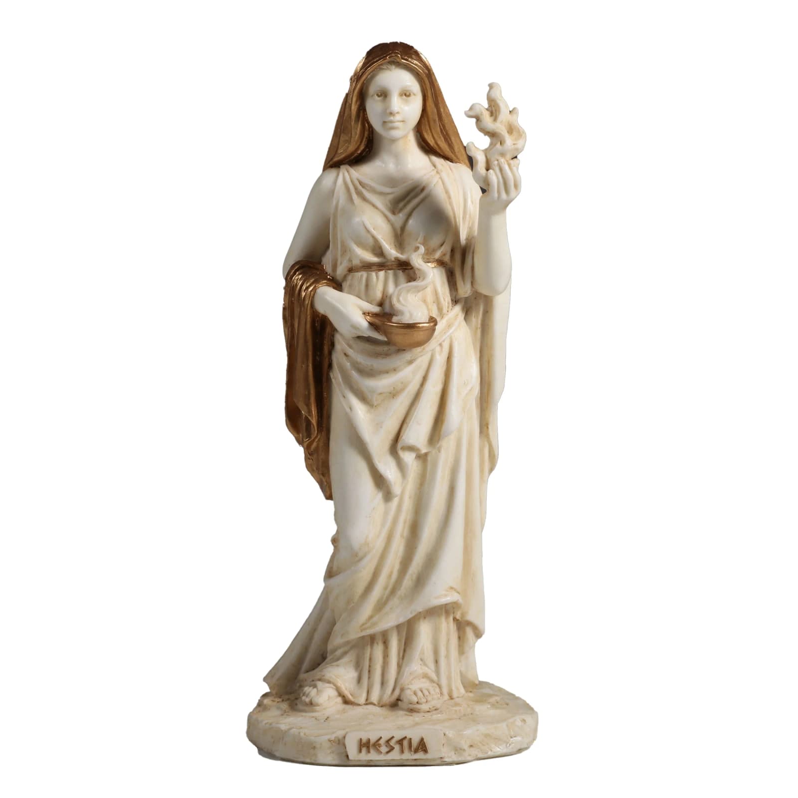 Hestia Greek Goddess Of Home And Hearth 16cm Veronese White Statue β Statues & figurines from ArtStatues