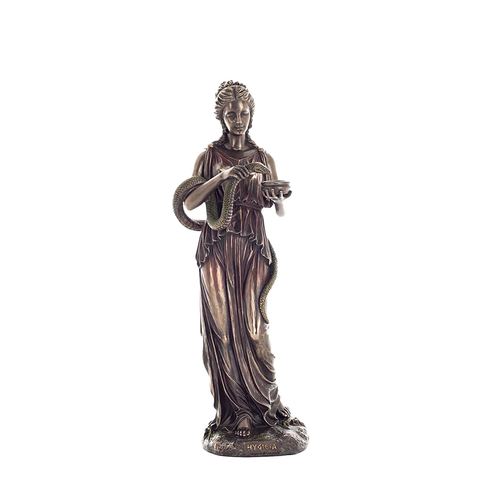 Hygeia Greek Goddess of Health Statue β 27.5cm Bronze by Veronese β Statues & figurines from ArtStatues