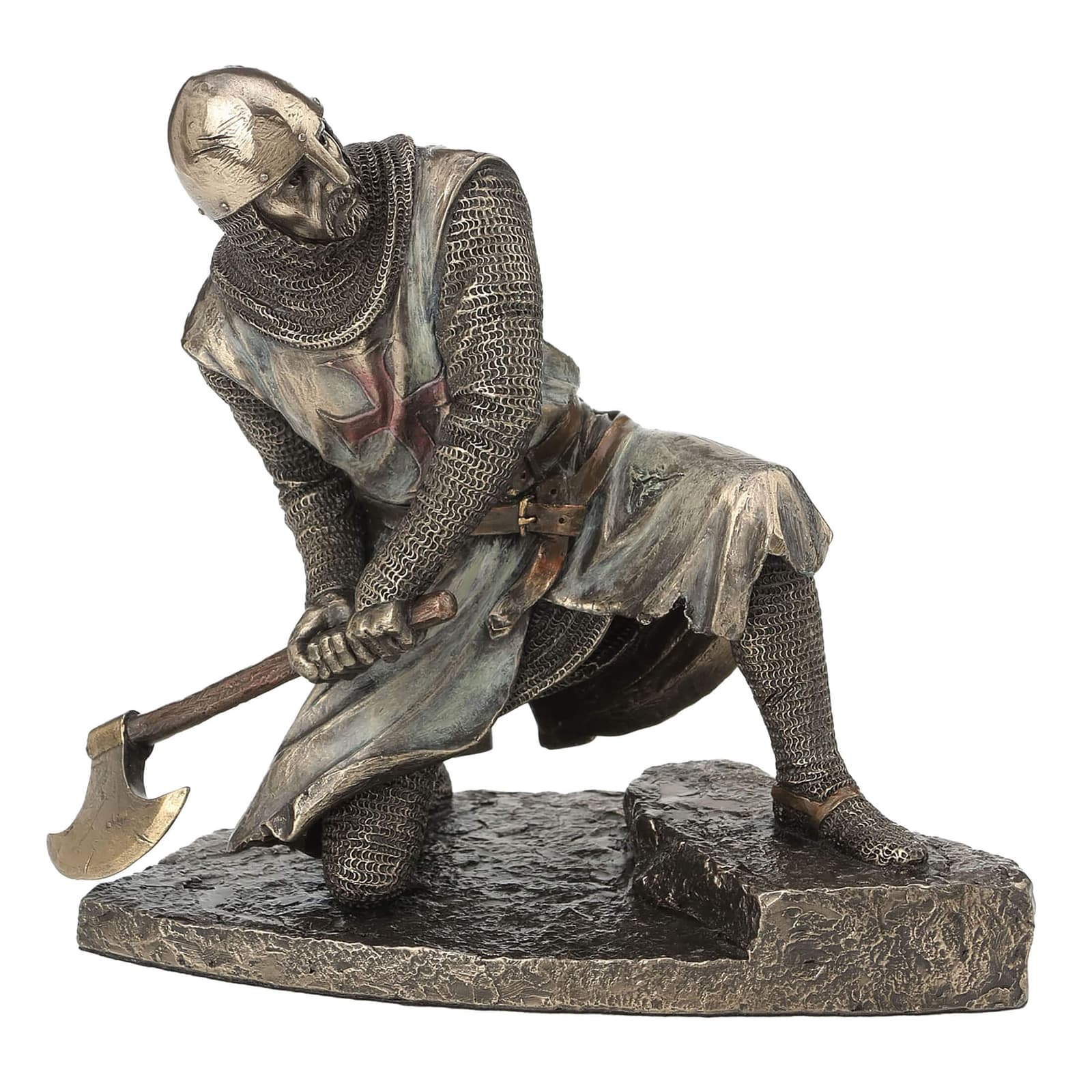 Templar Knight with Axe Statue β Cold-Cast Bronze, 20Γ17.5 cm β Statues & figurines from ArtStatues