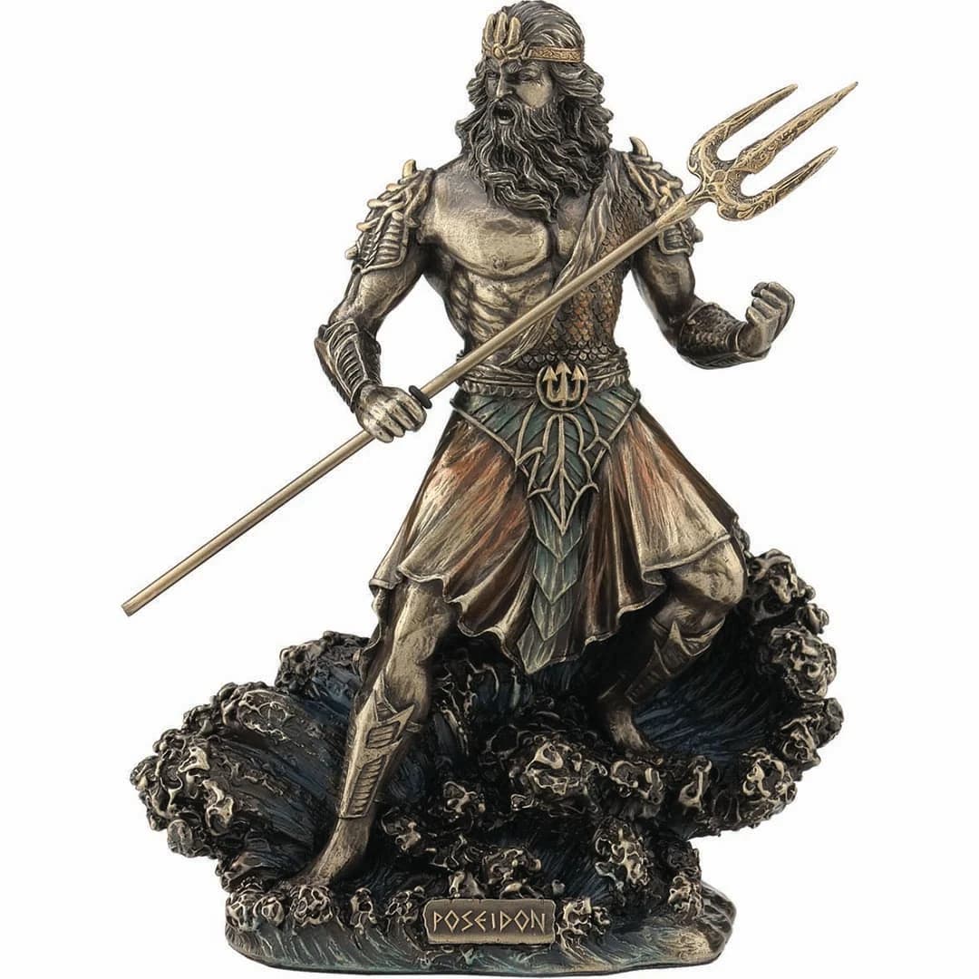 Poseidon Greek Olympian God 20cm Veronese Statue — Statues & figurines from ArtStatues