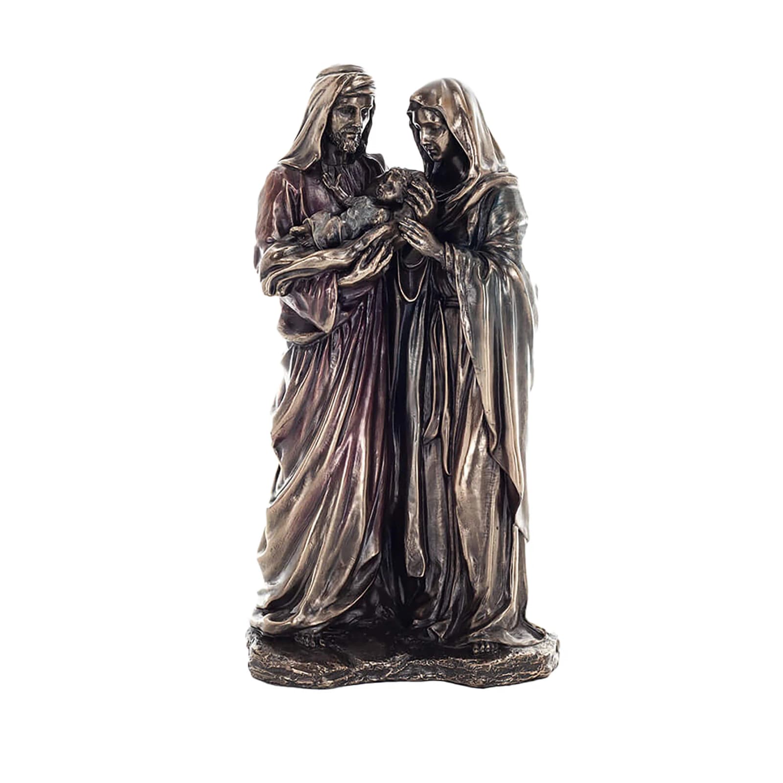 Holy Family Bronze Statue β 22 cm Joseph, Mary & Baby Jesus β Statues & figurines from ArtStatues