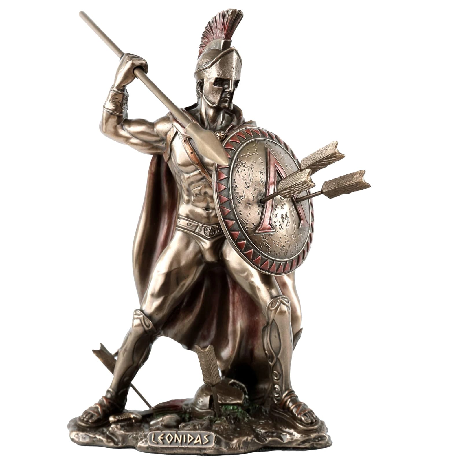 Spartan King Leonidas With Spear And Shield 15.5cm Veronese Statue β Statues & figurines from ArtStatues