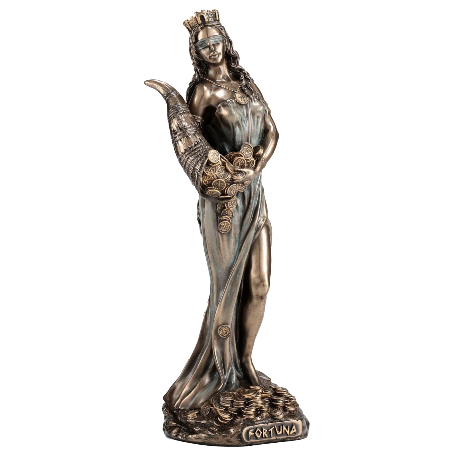 Fortuna - Tyche The Greek Goddess Of Fortune And Luck 15.5cm Veronese Statue β Statues & figurines from ArtStatues