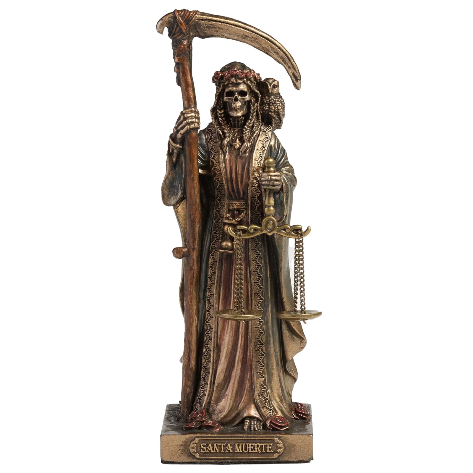 Santa Muerte Altar Statue - 10 cm Cold-Cast Bronze Figurine β Statues & figurines from ArtStatues
