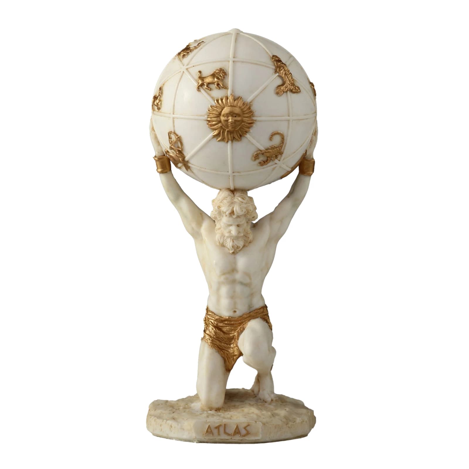 Atlas The Titan Who Holds The Sky 14cm Veronese White Statue β Statues & figurines from ArtStatues
