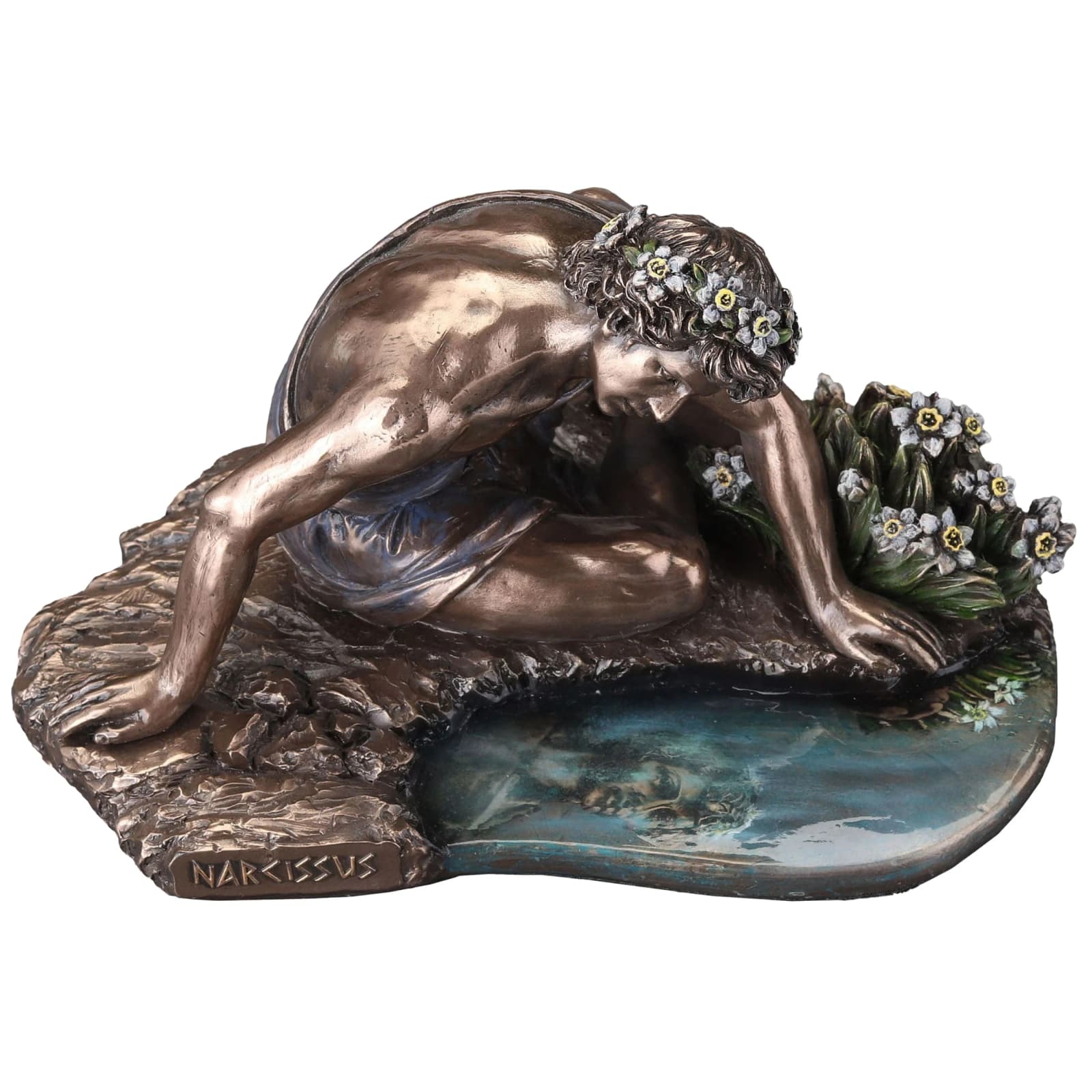 Narcissus Greek Mythology Statue β 17Γ12.5 cm β Statues & figurines from ArtStatues