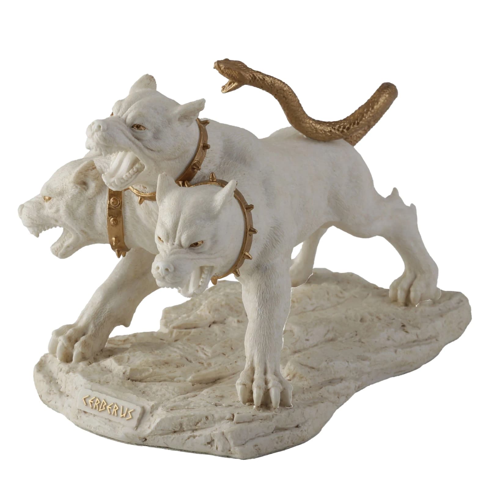 Cerberus The Three Headed Hound Of Hades 19.5cm Veronese White-Gold Statue β Statues & figurines from ArtStatues