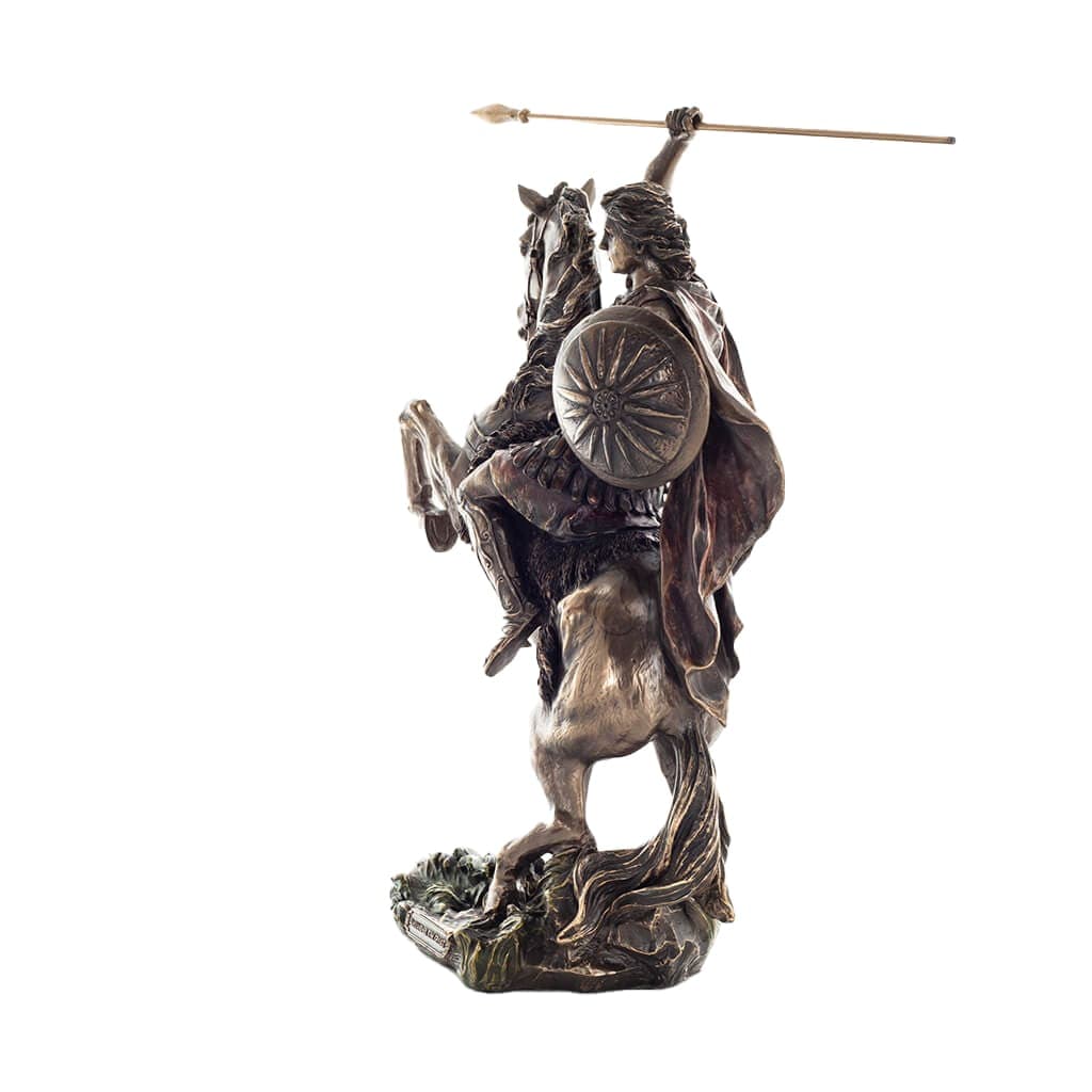 Alexander the Great on Horseback β 31.5cm Veronese Cold-Cast Bronze Statue β Statues & figurines from ArtStatues