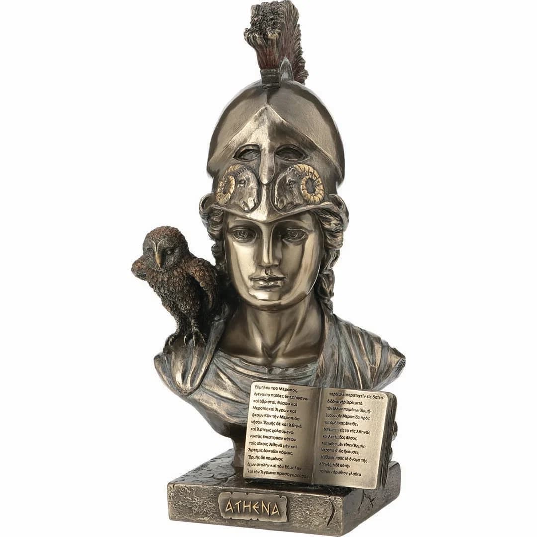 Athena Bust Goddess of Wisdom and War 21,5cm Veronese Statue β Busts from ArtStatues