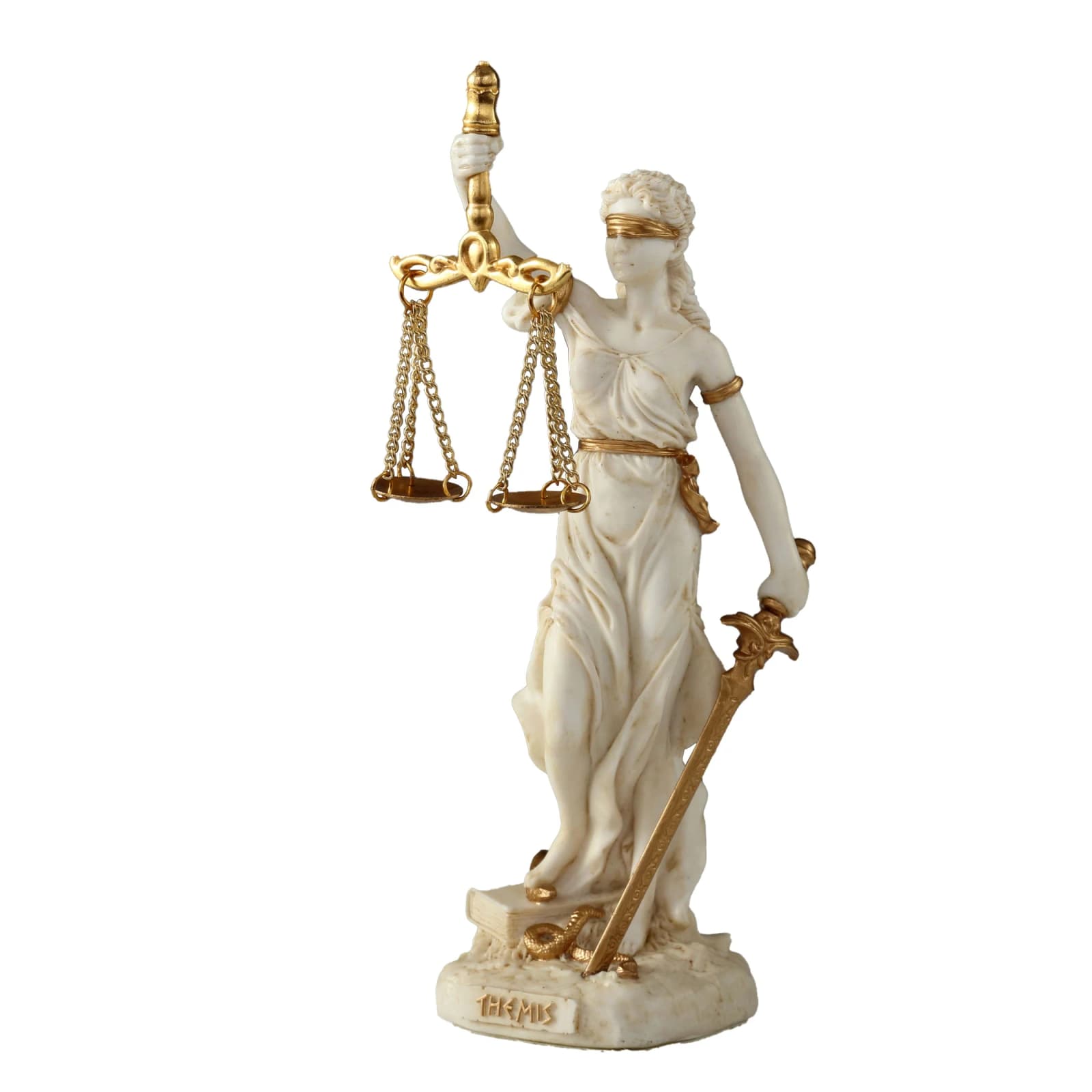 Themis Greek Goddess Of Justice 16.5cm Veronese White Statue β Statues & figurines from ArtStatues