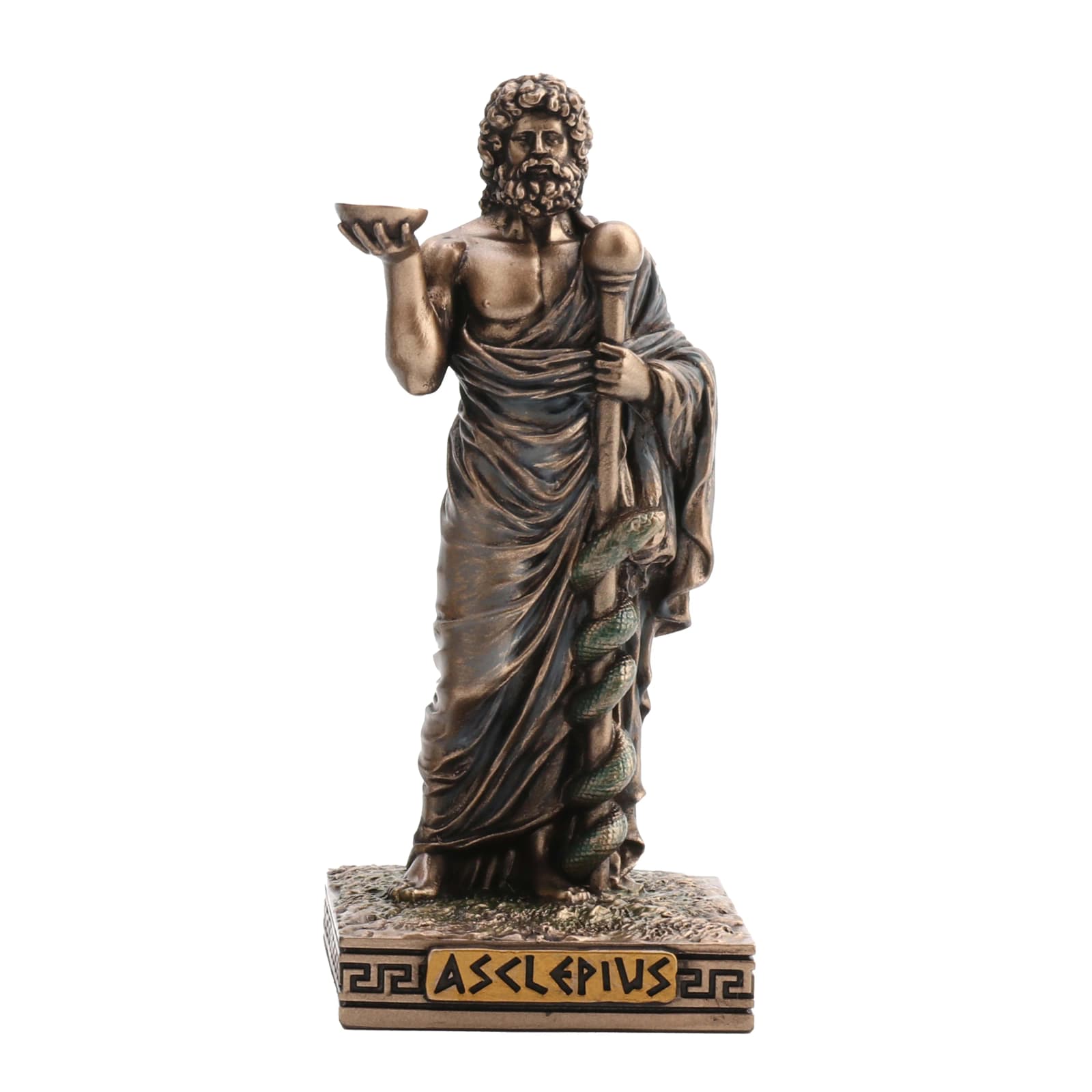 Asclepius Greek God Of Medicine 9cm Veronese Statue β Statues & figurines from ArtStatues