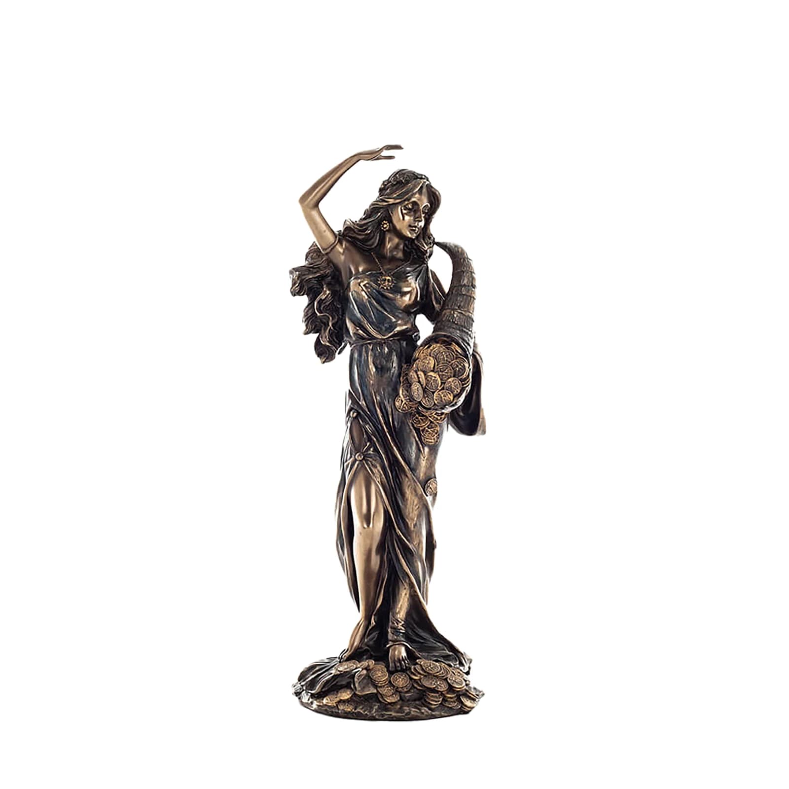 Fortuna Goddess of Luck Statue β 28cm Veronese Cold-Cast Bronze Roman Mythology Figurine β Statues & figurines from ArtStatues