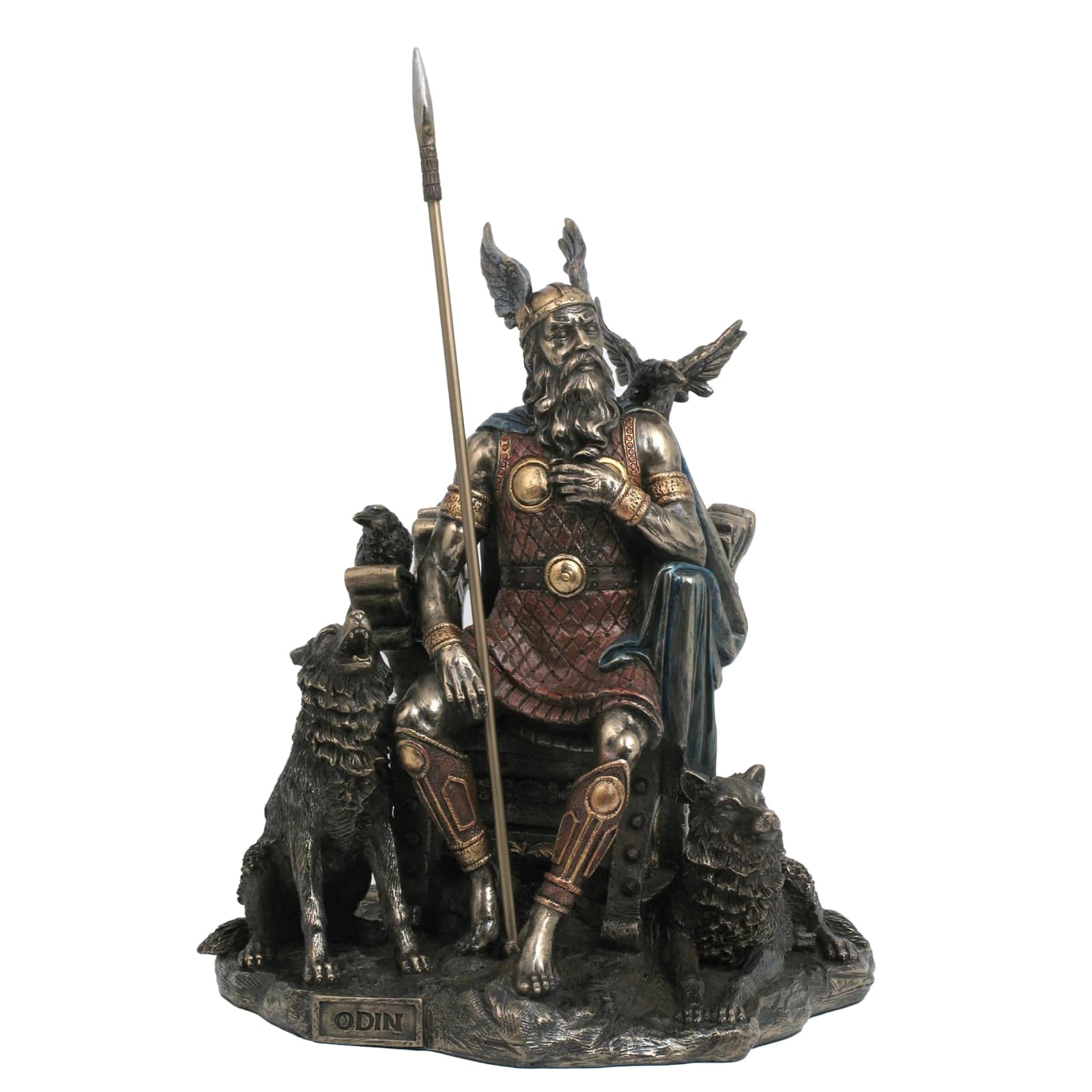 Odin, Norse God of Wisdom & War Statue – 26cm Veronese Cold-Cast Bronze Figurine — Statues & figurines from ArtStatues
