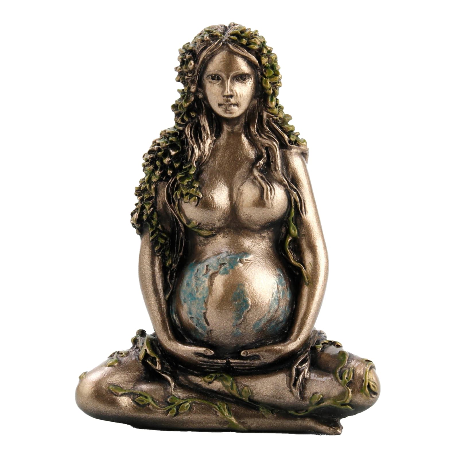 Mother Earth Gaia Sitting Lotus Pose 6.5cm Veronese Statue β Statues & figurines from ArtStatues