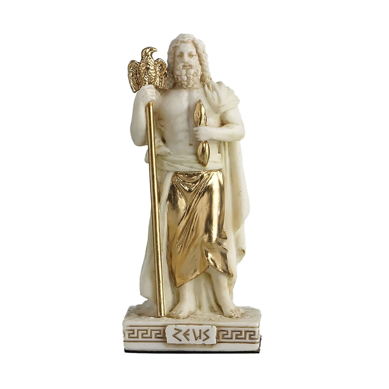 Zeus Resin Statue – 8.5 cm with Gold Accents — Statues & figurines from ArtStatues
