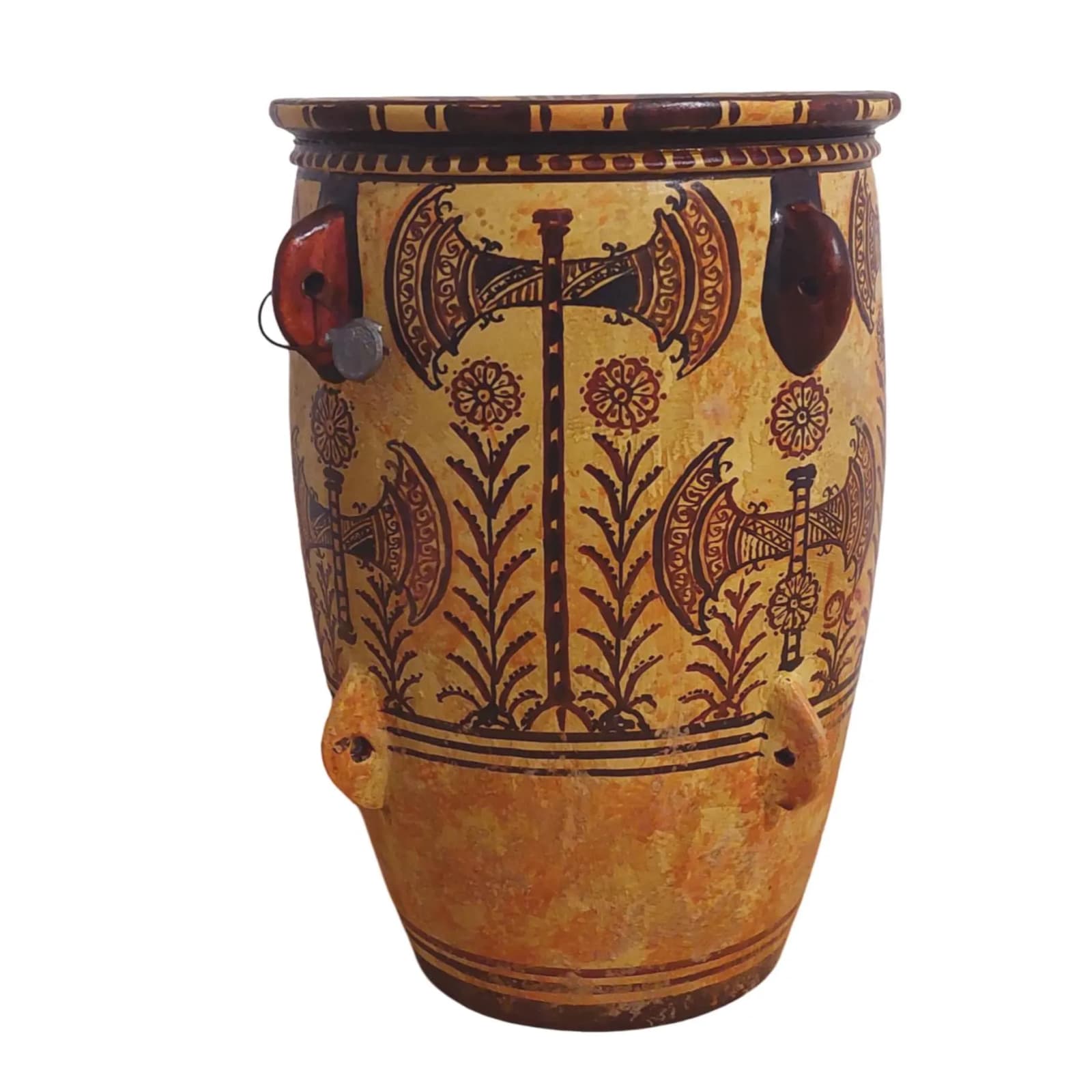 Minoan Double Axe Labrys Ceramic Pithos Jar Ancient Greece Knossos Style — Ceramics & pottery from DadArt