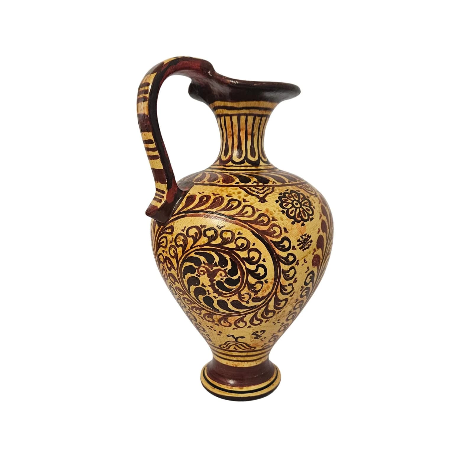 Mycenaean Civilization Ceramic Floral Vessel Amphora Ancient Greece — Ceramics & pottery from DadArt