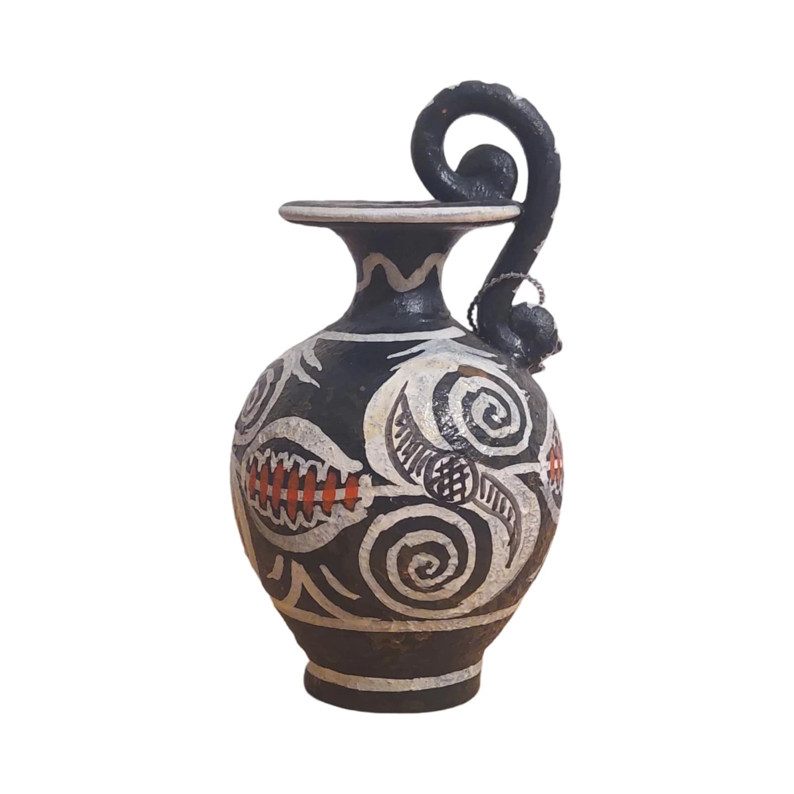 Kamares Miniature Vase | Minoan Pottery | Hand Painted Greek Ceramic | 10cm — Ceramics & pottery from DadArt