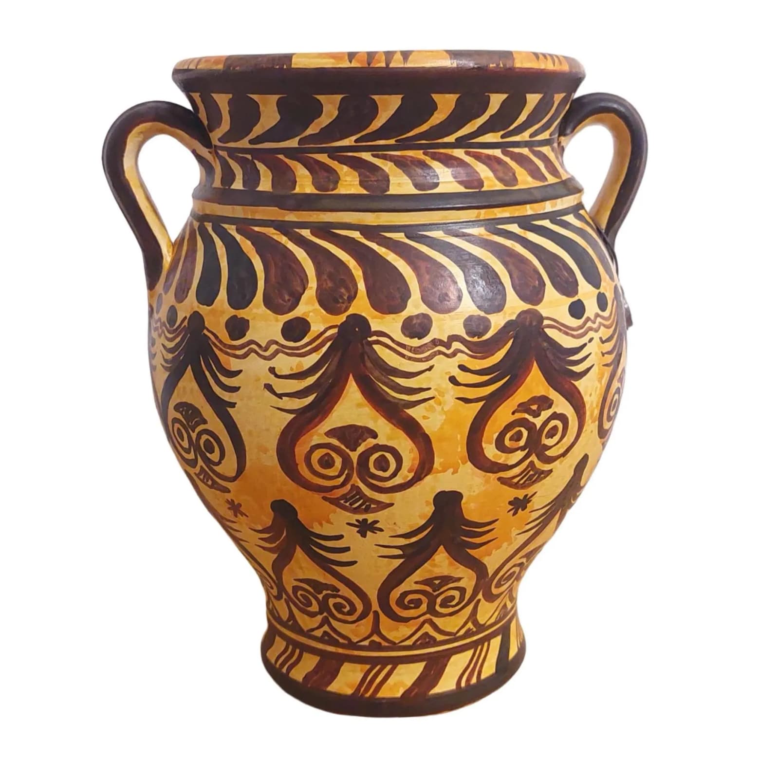 Minoan Marine Style Ceramic Amphora Vase Ancient Greece Knossos — Ceramics & pottery from DadArt