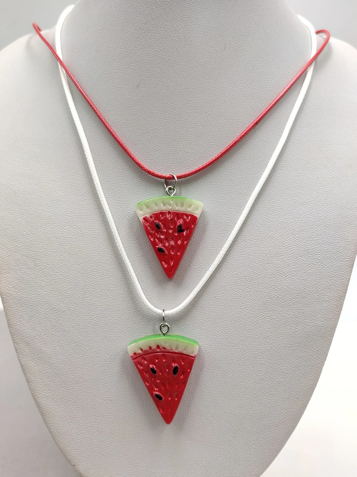 Necklace with Cord and Acrylic Watermelon by Magis Handmade Jewels