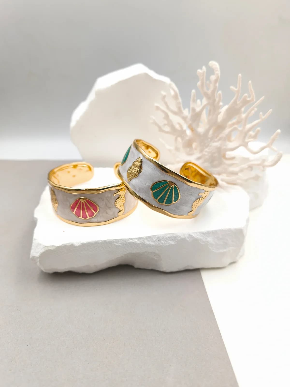 Stainless Steel Bracelet with Summer Designs and Enamel by Magis Handmade Jewels