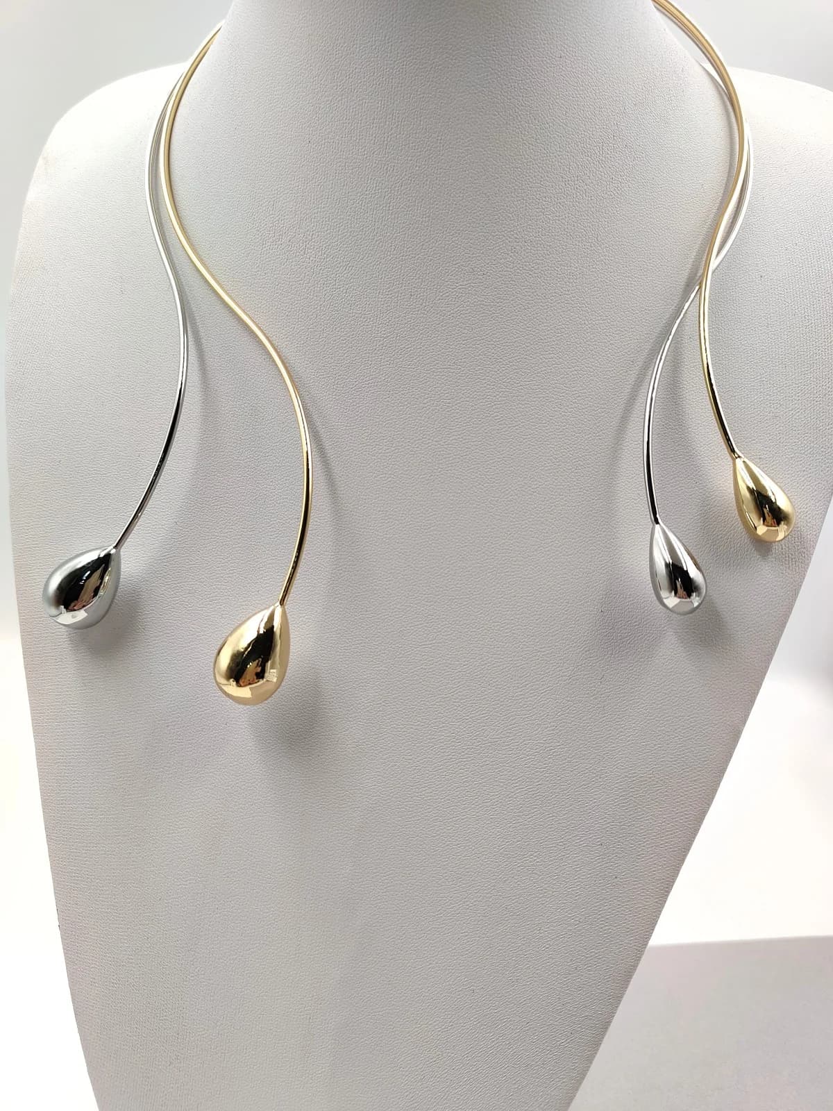 Stainless Steel Necklace with Drops by Magis Handmade Jewels
