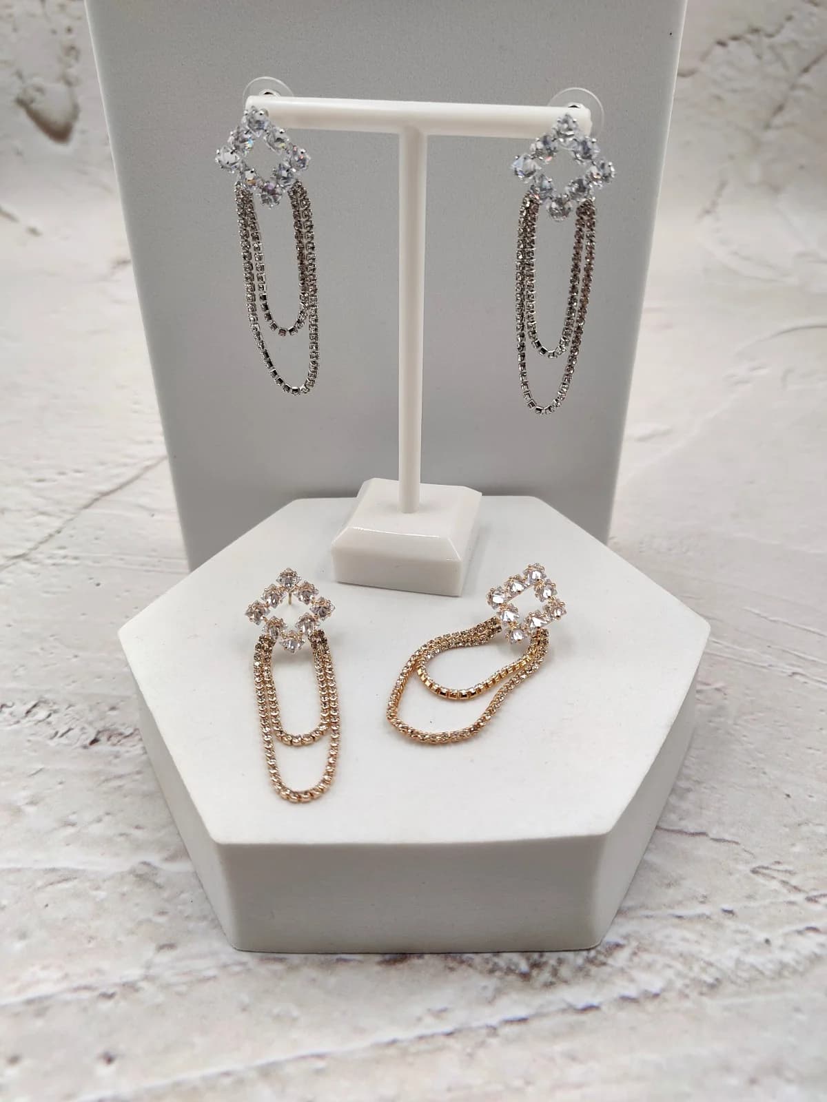 Earrings with Rhinestones and Crystals by Magis Handmade Jewels