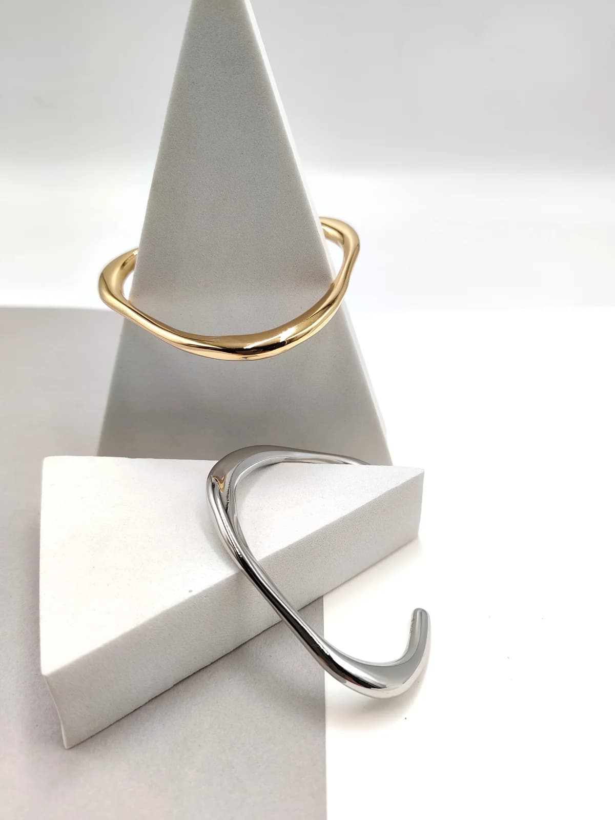 Stainless Steel Irregular Bracelet by Magis Handmade Jewels